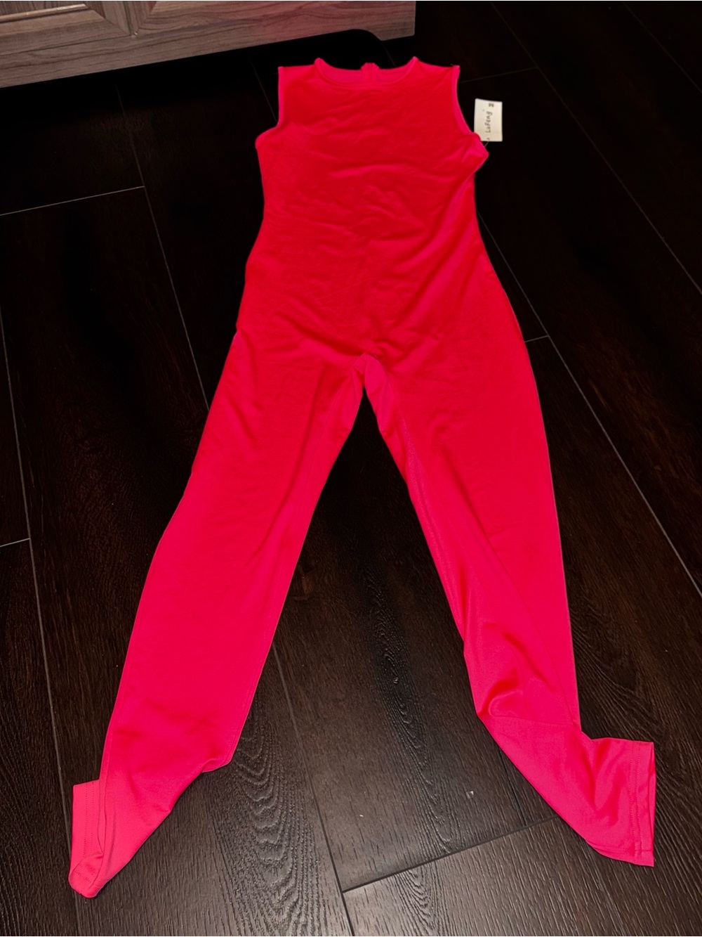 Lufeng Women’s Bright Pink Workout One Piece Pantsuit Size Medium